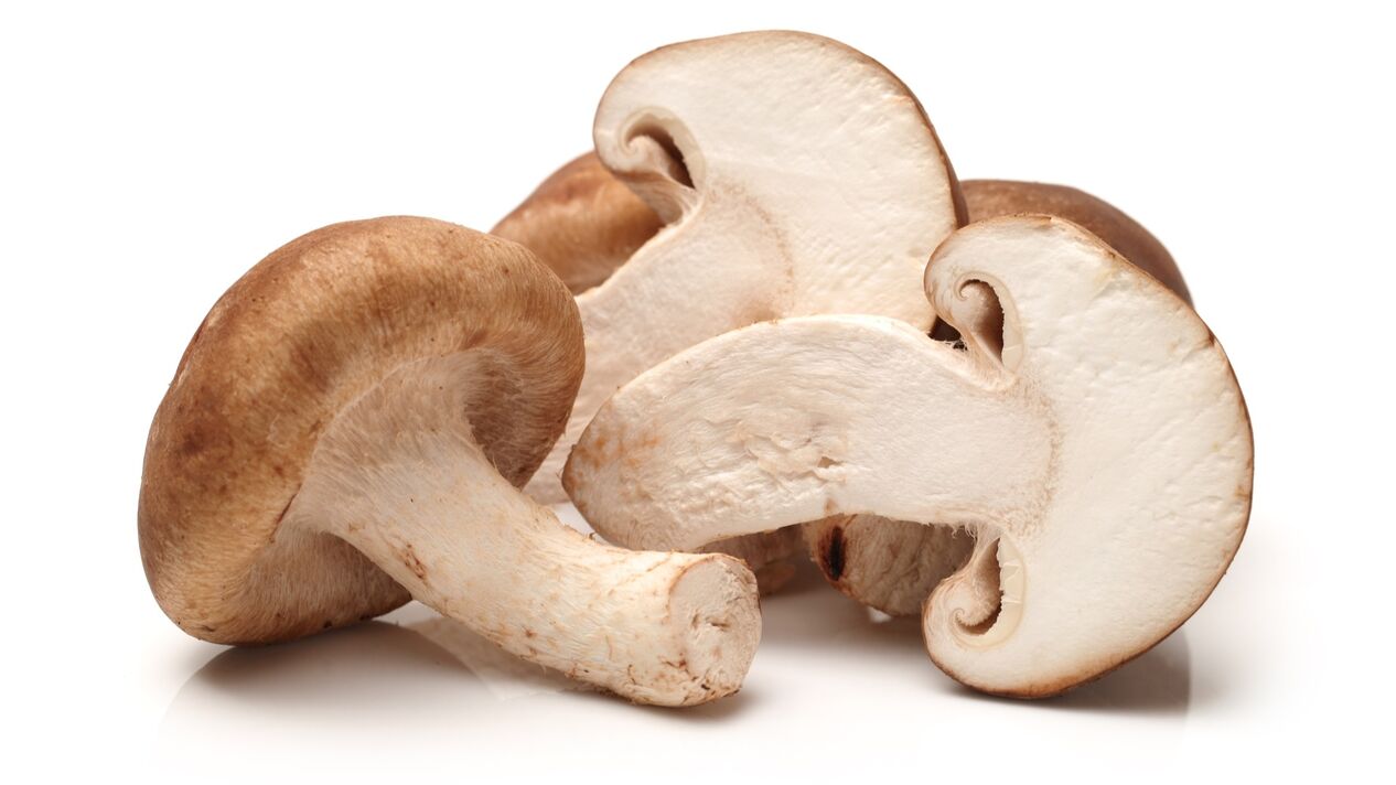 Shiitake Μανιτάρια κάψουλες σε καρδιοκόρους